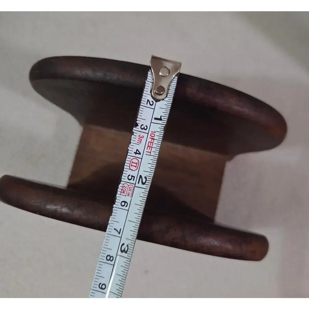 Vtg Mid century Eagle Wooden Brass Letter Recipe Napkin Holder